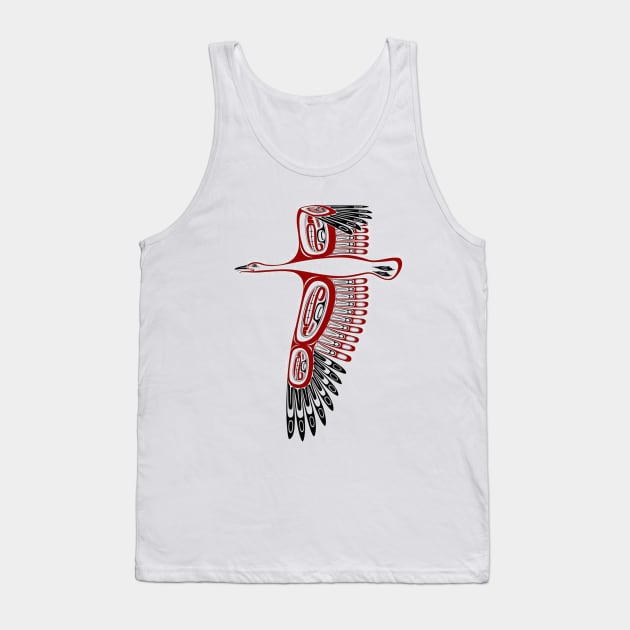 "Snow Goose" Native American Symbol for Great Power Tank Top by LGull2018